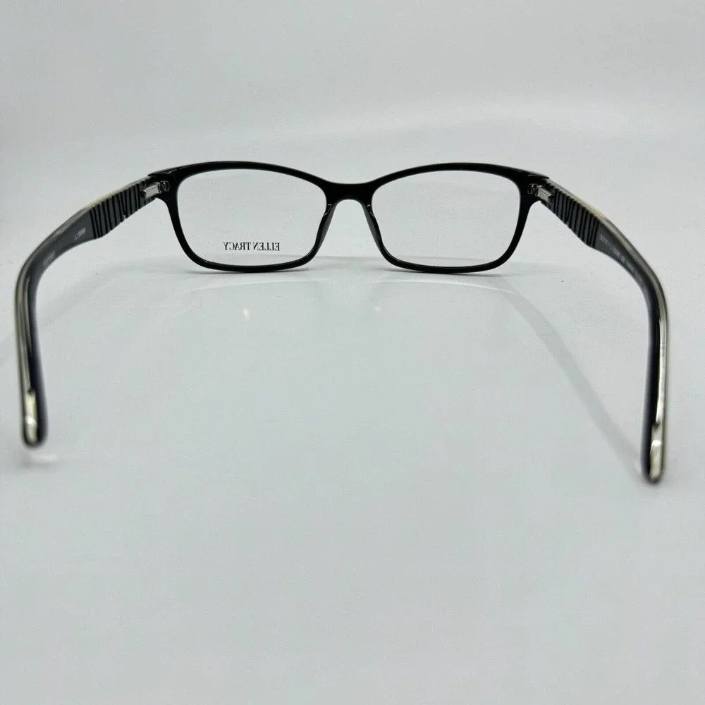 ELLEN TRACY Eyeglasses Frame‎ Paris Black Laminate 52-15-130 Black H9511